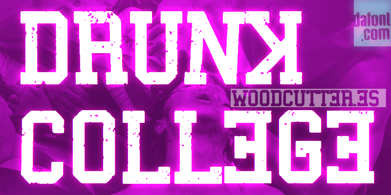 Drunk College Font