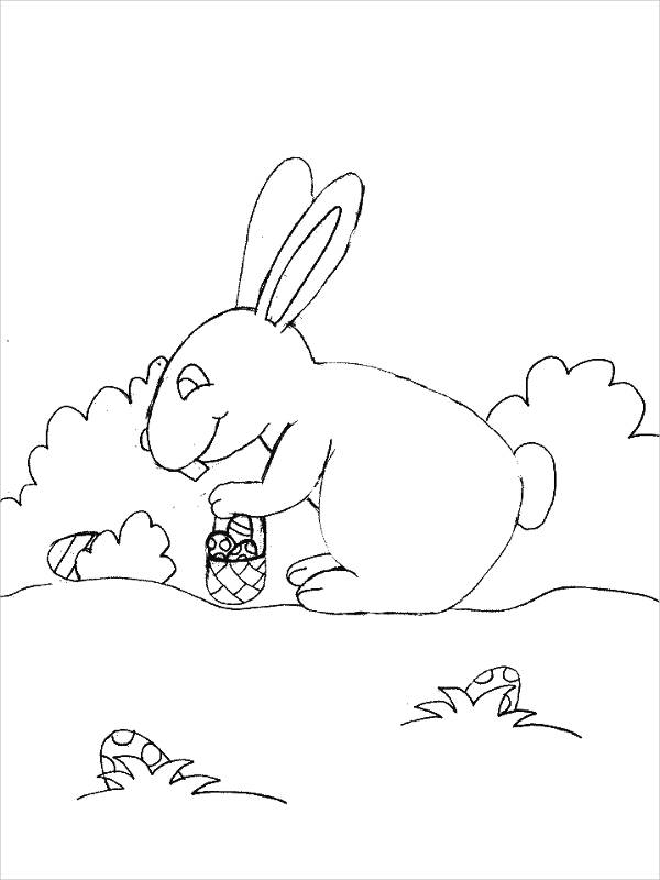free 9 bunny coloring pages in ai