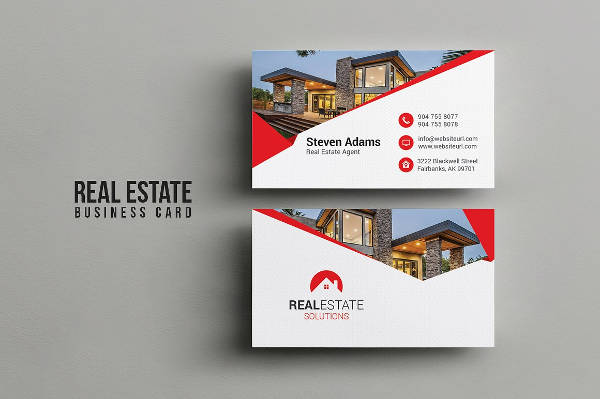 Editable Real Estate Business Card