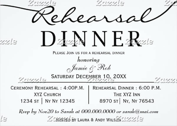 Elegant Dinner Invitation