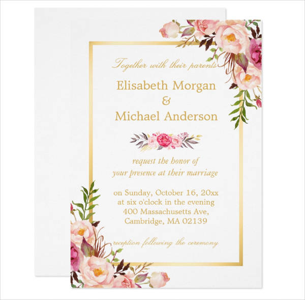 Elegant Wedding Invitation