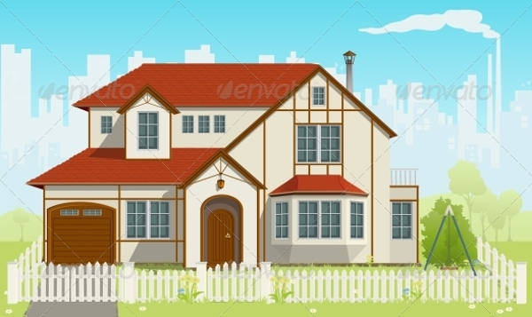 Family House Vector