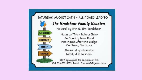 Download Free 10 Family Reunion Invitation Designs In Vector Eps Ai Pages Publisher