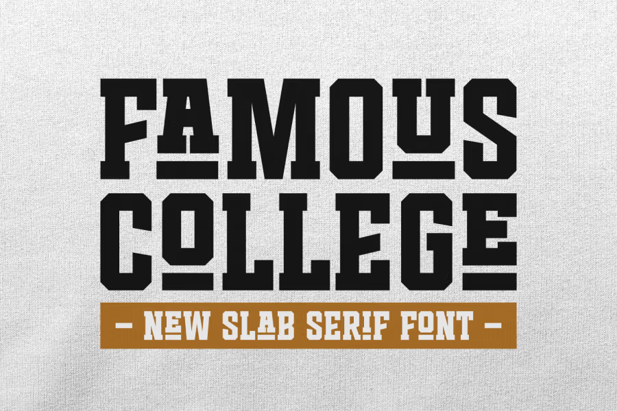 Famous College Font Family