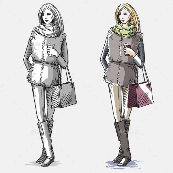 Fashion Winter Illustration