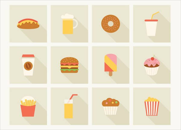 Fast Food Vector Icons