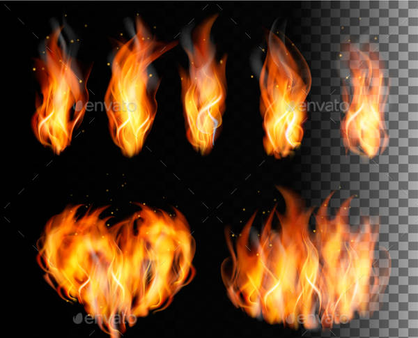 Flame Vector Background