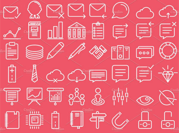 Flat Line Icons