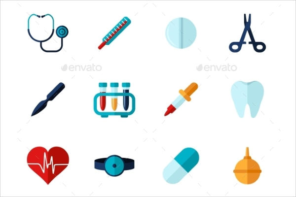 Flat Medical Icons