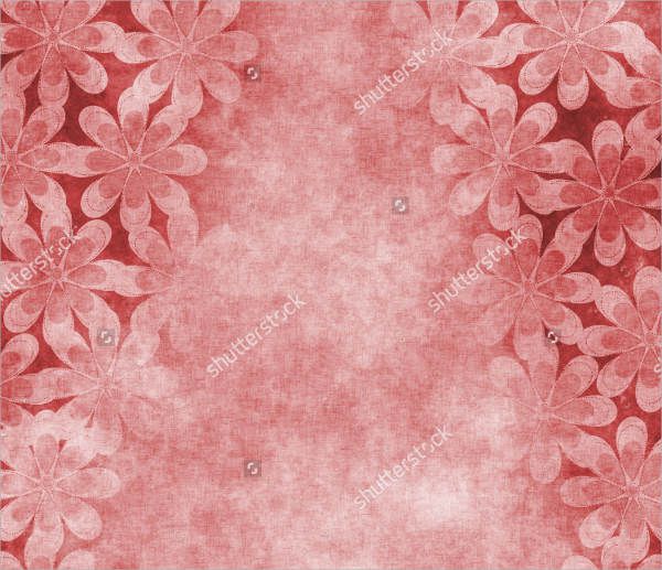 Floral Parchment Background Texture