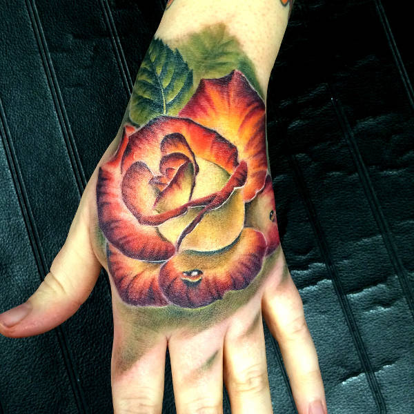 Flower 3D Tattoo