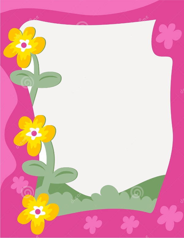 Flower Border Clip Art