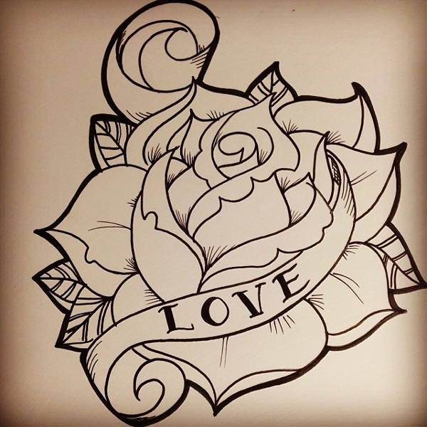 Flower Tattoo Drawing