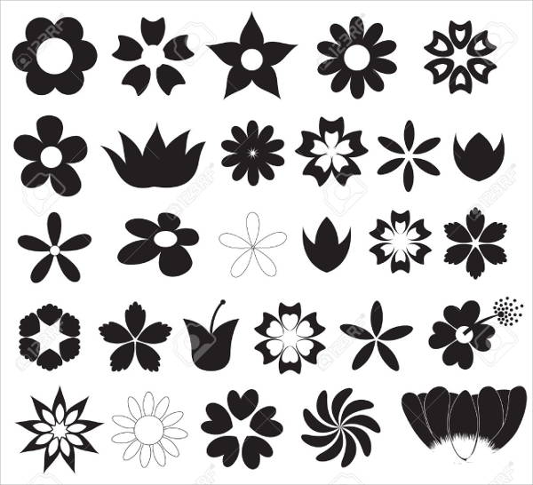 Free Free 61 Silhouette Simple Flower Svg SVG PNG EPS DXF File