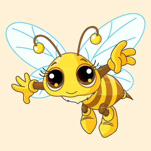 Flying Bee Clipart