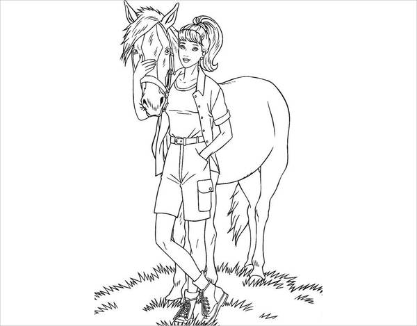 Free Barbie Coloring Page