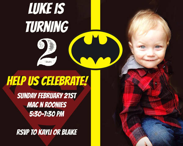 Free Batman Invitation
