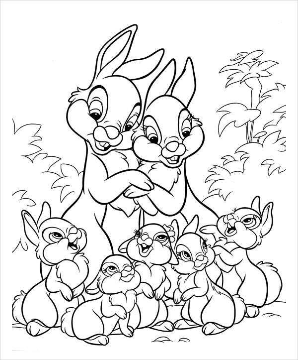 11  Bunny Coloring Pages For Adults her hos undergrunnen