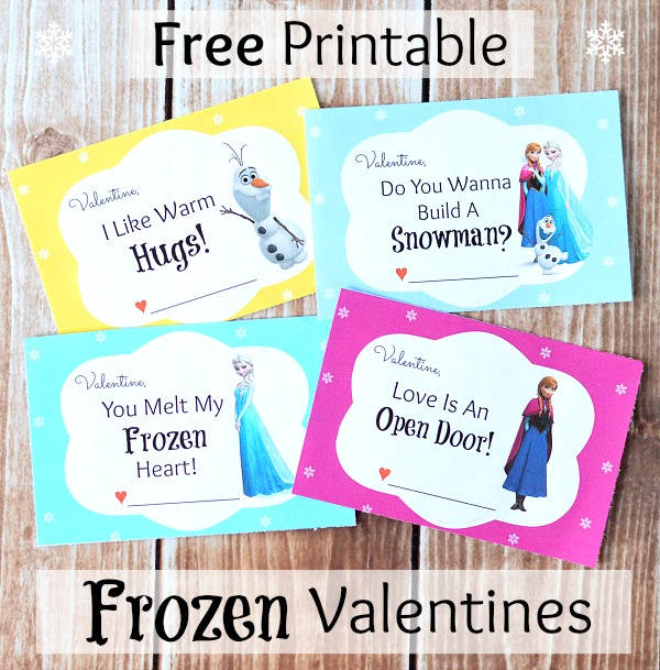 Free Frozen Valentine Printable