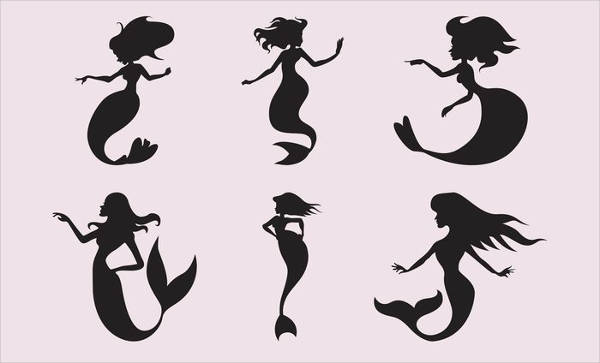Free Mermaid Silhouette