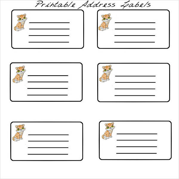 FREE 8 Address Labels In AI