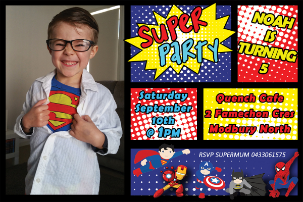 Free Printable Superhero Birthday Invitation