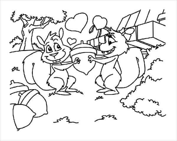 Free Valentines Day Gift Coloring Page