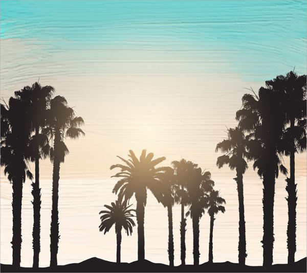 Free Vector Palm Tree Silhouette