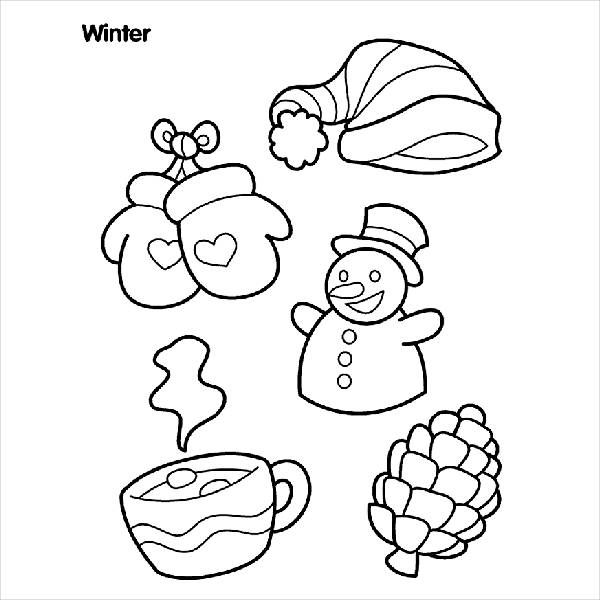 Free Winter Coloring Page