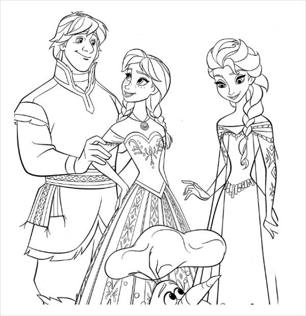 Frozen Printable Coloring Pages
