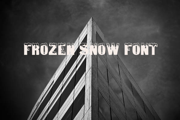 Frozen Snow Font