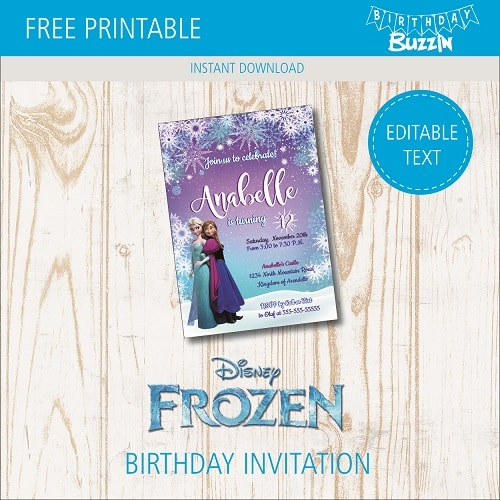 Frozen birthday party printables Archives