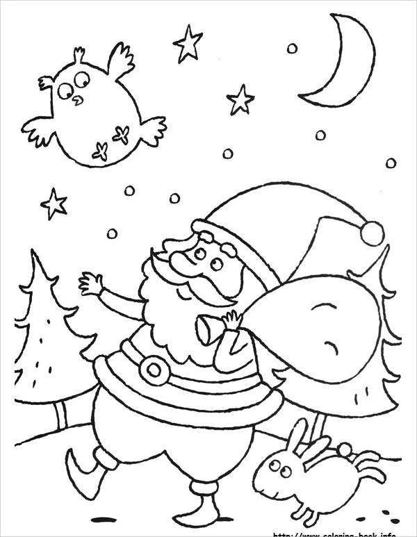 Fun Christmas Coloring Page