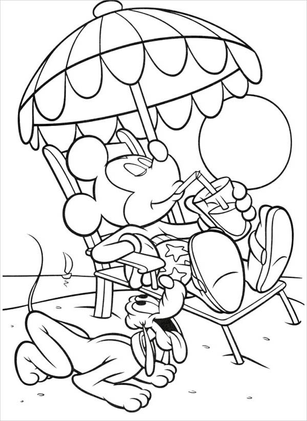 Fun Summer Coloring Page