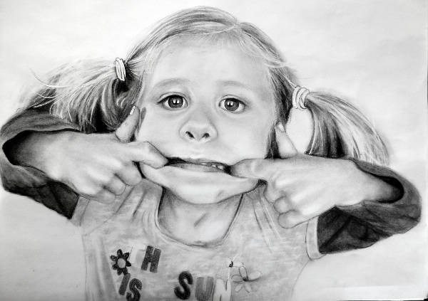 Funny Pencil Drawing