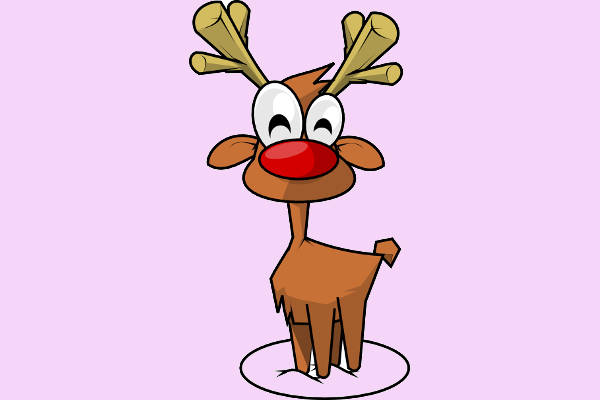 Funny Reindeer Clip Art