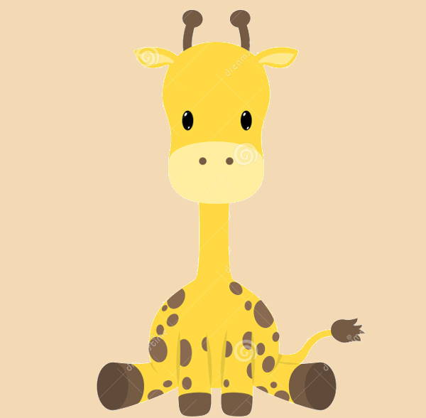 Giraffe Baby Clipart
