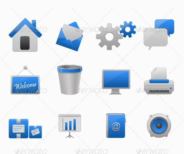 Glossy Web Icons