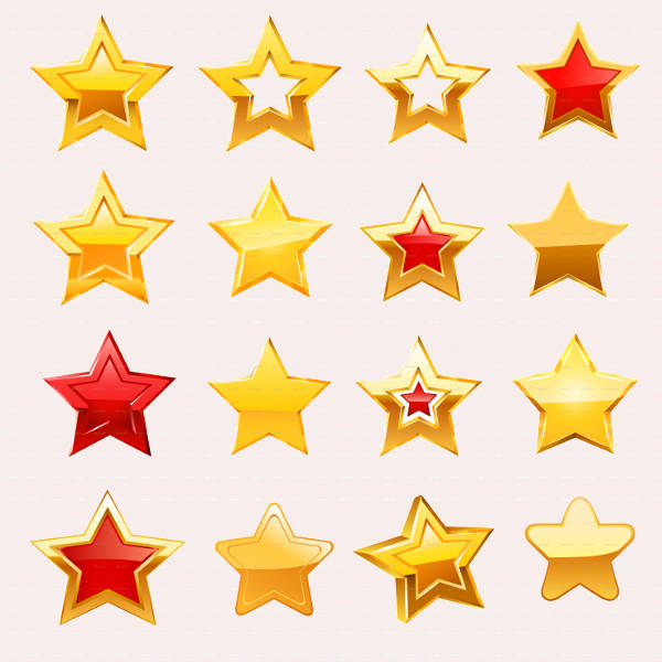 Gold Star Icons