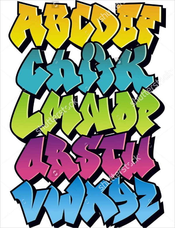 Graffiti Cartoon Letters