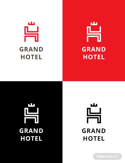 grand hotel logo template