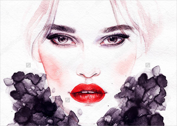 Hand Painted Fashion Illustration