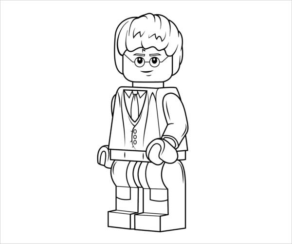 Harry Potter Lego Coloring Page
