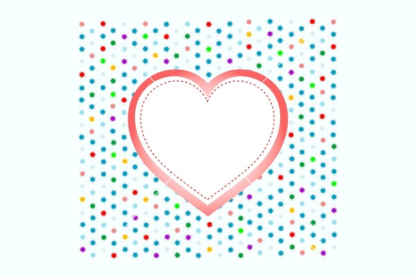 Heart background vector