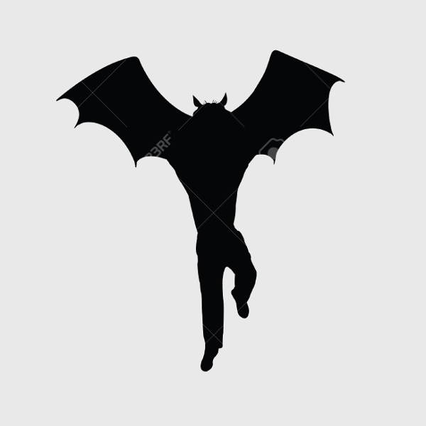 Heroic Batman Silhouette