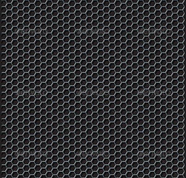 Hexagon Grid Seamless Pattern