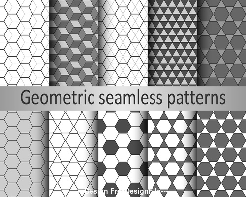 Hexagonal Diamond Seamless Pattern Vector Free Download