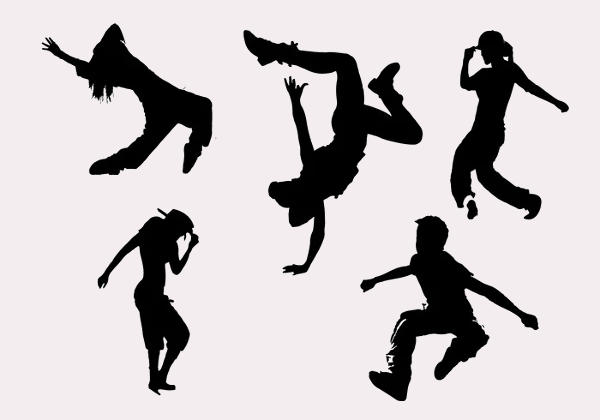 Free 9 Dancer Silhouettes In Vector Eps Ai 