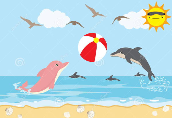 Holiday Beach Clip Art