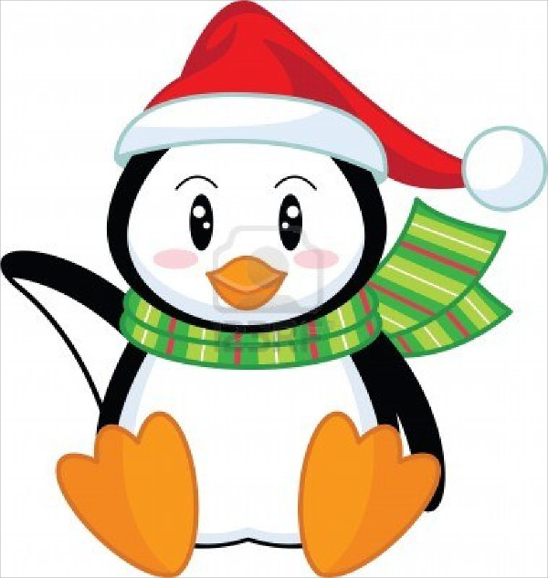 Holiday Penguin Clip Art